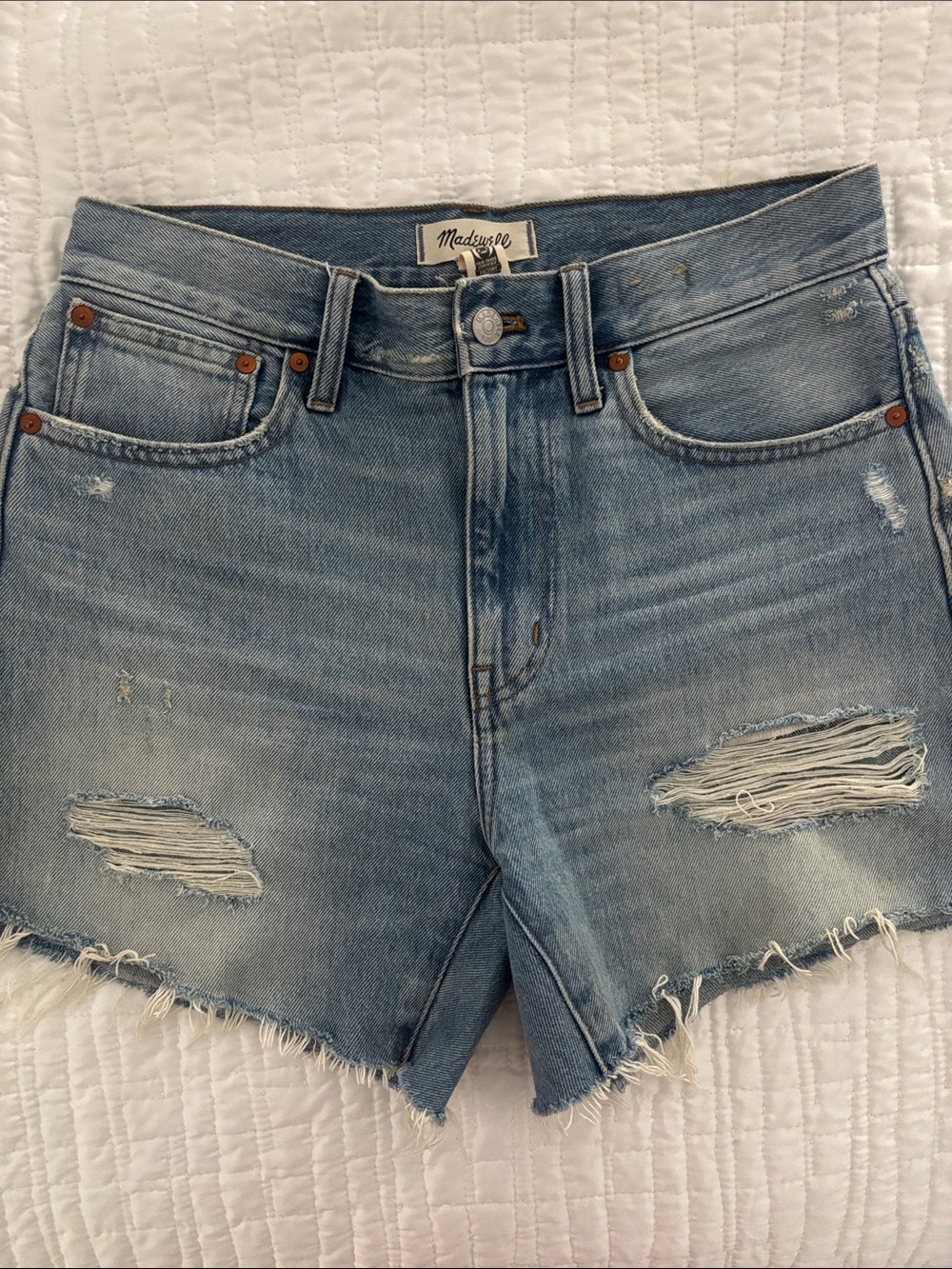 Madewell Relaxed Mid-length Denim Shorts size 26